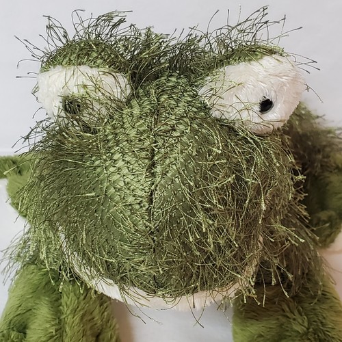 Ganz Webkinz Shaggy Green Frog Plush Stuffed Animal 6" No Code - Picture 10 of 12