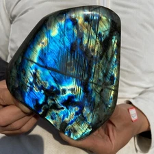 3lb Natural Labradorite Quartz Crystal Display Mineral Specimen Healing