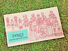 Vintage Dolls From The Beginning Of Time Small Pamphlet Brochure 1974 Horsman