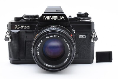 [美品] ミノルタ MINOLTA New X-700 MD 50mm F1.7 MINT】 MINOLTA New X-700 35mm SLR Black Film Camera MD 50mm f1.7