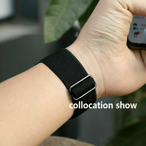 Elastic Nylon Wrist Band for Apple Watch Series 9/8/7/6/SE/5/4/3/2 Sports Strap - Picture 9 of 37