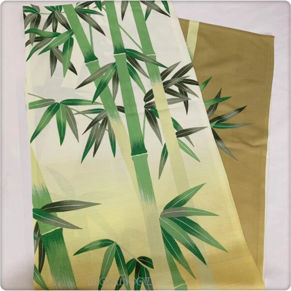 Tapiz divisor de habitación cortina puerta colgante puerta bambú verde oriental Foto 3 de 4