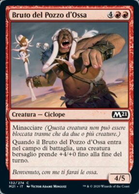 MTG 4x BONE PIT BRUTE EXC - KNOCHENBRUT - M21 - MAGIC