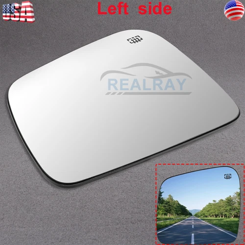 Exterior Side View Door Mirror Glass Heated Driver Side LH for Dodge Jeep SUV