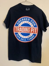 Sneaker Con Trading Pit Buy Sell Trade Tee Shirt Size Small