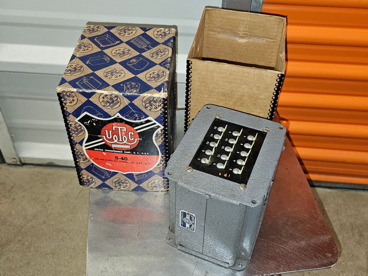 UTC S-40 525-425-0-425-525-250MA 5V 6.3V 6.3V TUBE AMPLIFIER