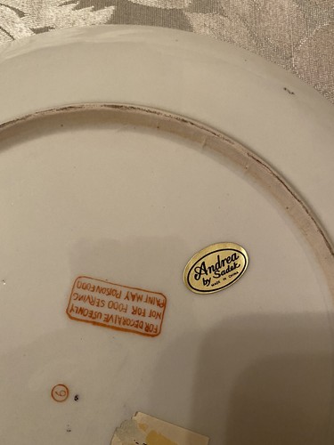 Andrea Sadek Decor Serving plate Gold Green Large - Picture 3 of 3