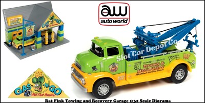 Auto World 1:32 Rat Fink Towing and Recovery Garage W/ Tow
