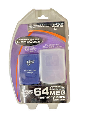 DreamGear 64 MEG Memory Card for Nintendo GameCube, Brand New In Pack ...