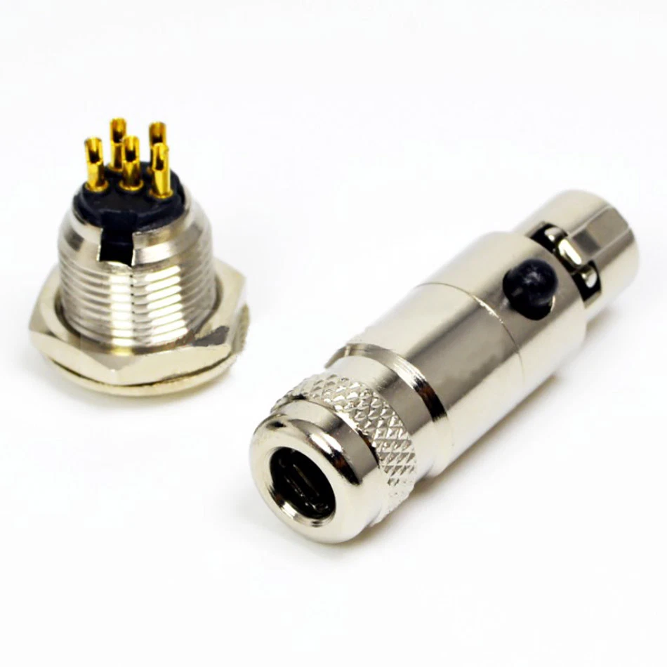 Mini XLR Connector 3Pin-6Pin Microphone Audio Plug Male/Female/Panel Mount Male - Image 4 of 4