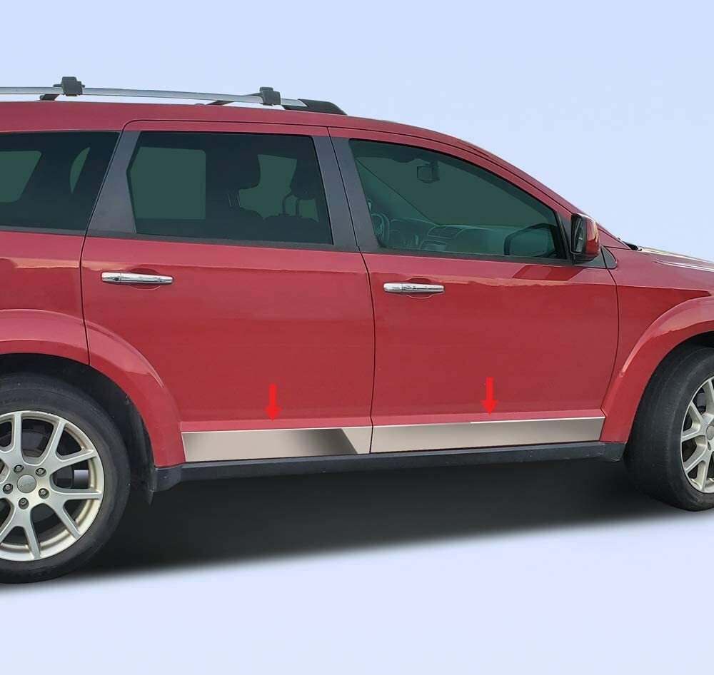fit20092020 Dodge Journey Rocker Panel Trim Body Side Molding 4.5
