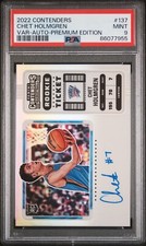 2022 Contenders Premium Edition Chet Holmgren AUTO Variation PSA 9 POP 2