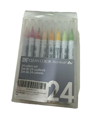 Kuretake Watercolor Brush Pens, 24 Colors Set New