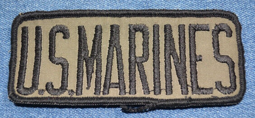 OG 70s NOS Vintage US MARINES 5" Patch Military Uniform Leatherneck Semper Fi