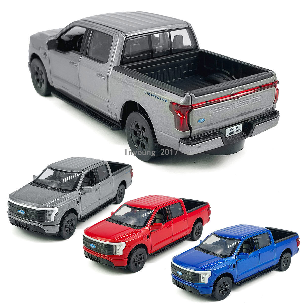 1:36 Ford F-150 Lightning Diecast Pickup Truck Model Car Boys Toys Kids Gifts