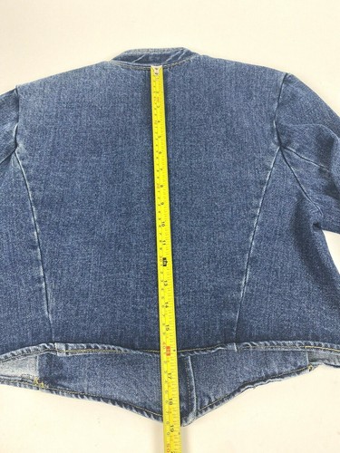 Totally Awesome! TRUE Vintage Ladies GUESS Jean Denim Jacket 80s 90s USA! 🇺🇸 - Picture 10 of 12