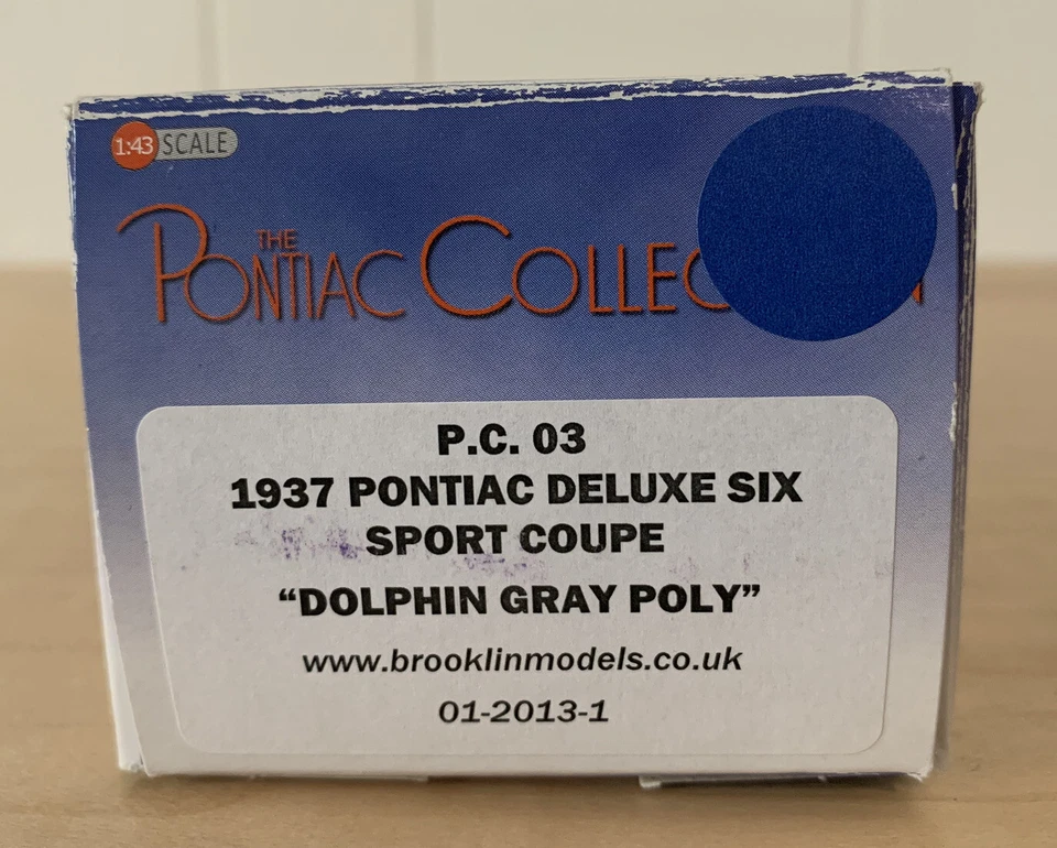 Brooklin модели 1:43 BRK: ПК 03 - 1937 Pontiac Deluxe 6 спортивное купе - серый полиуретан - Изображение 4 из 4