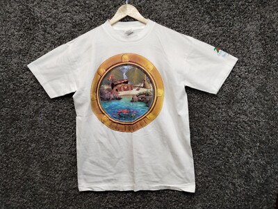 VTG 7 Up SS Uncola T Shirt Adult Medium  White National Mills Single Stitch 1993