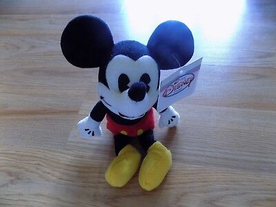 Disney Mickey Mouse Plush Bean Bag 9" Soft Toy Stuffed Animal 