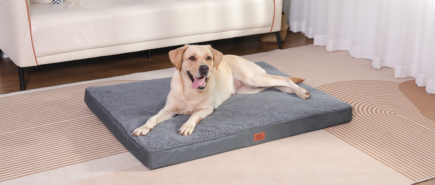 Hundebett Aus Kunstleder, Größe L 115x85 Cm – Waschbar, Rutschfest, Gelenkschonend, Türkis