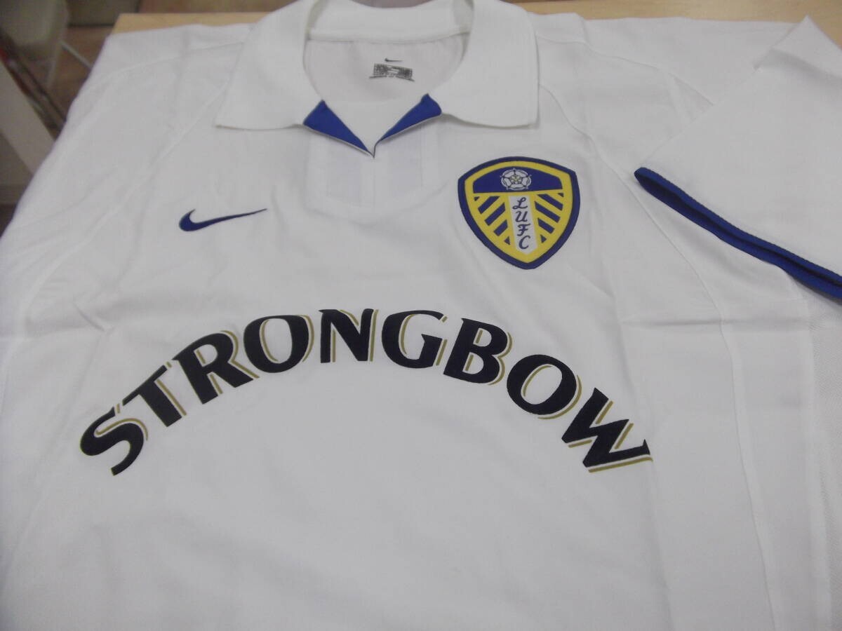 MINT Leeds United L 2002 03 Home Jersey Shirt Nike England EPL