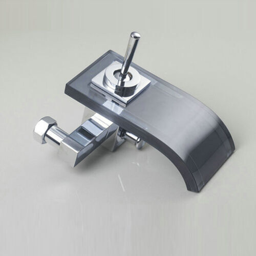 Chrome Bathtub Faucet Set Waterfall Spout Handheld Shower Mixer Wall Mounted Tap - Picture 8 of 9