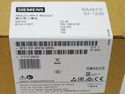 6ES7 231-4HF32-0XB0 NEW SIEMENS 6ES7231-4HF32-0XB0 S7-1200 Analog Input Module