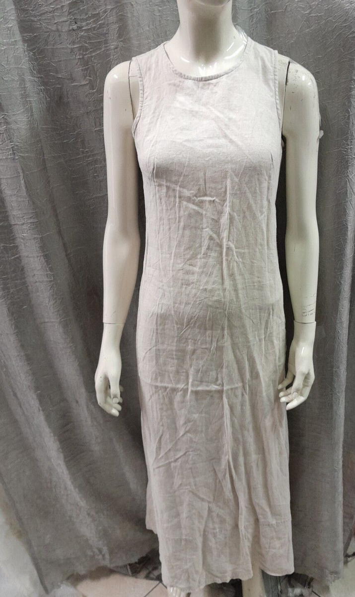 abito donna puro lino benetton taglia 42