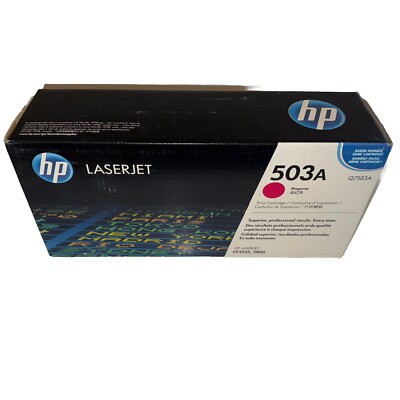 HP 503A Magenta Print Cartridge Q7583A for LaserJet CP3505 3800 Sealed Box