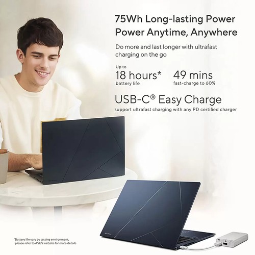 ASUS Zenbook, Intel Core i5, 16GB RAM, 512GB SSD, 14 Inch OLED Laptop, UX3402VA - Picture 2 of 9
