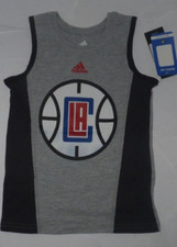 NEW ADIDAS LA Los Angeles Clippers Basketball Tank Top Shirt Kids Boys 4 NEW NWT