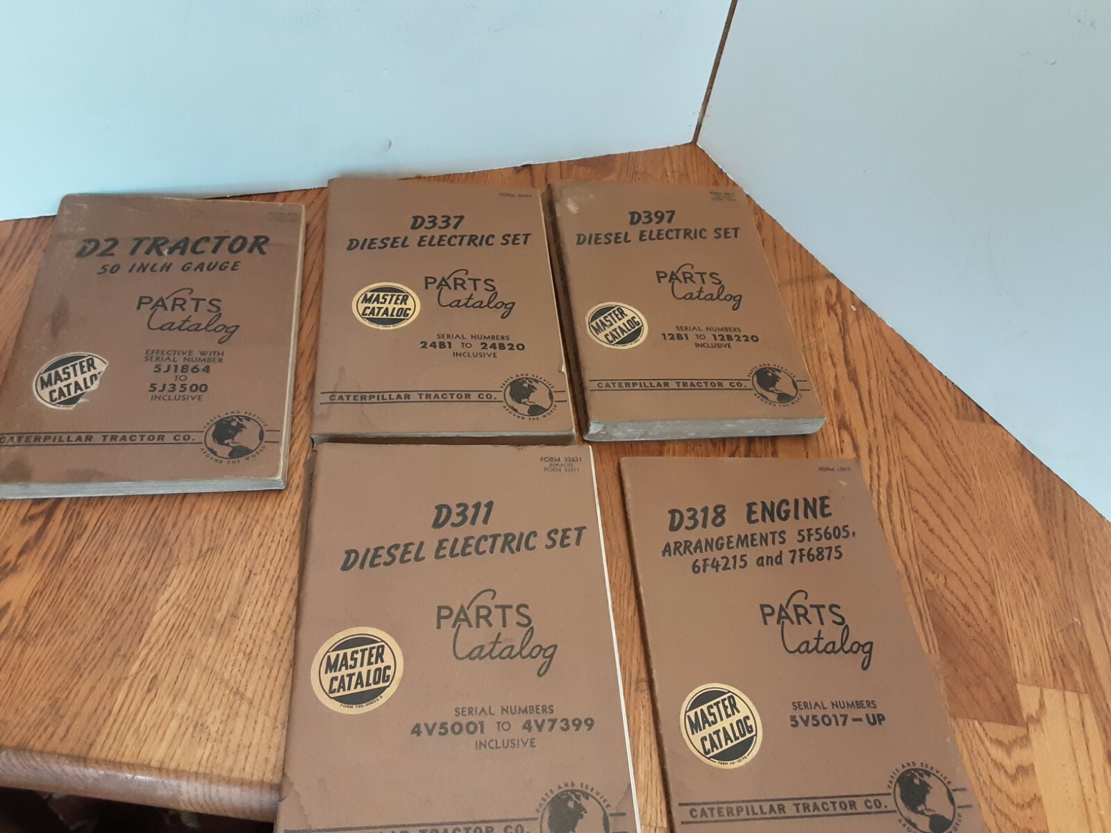 Caterpillar Cat Parts Book Catalog Manual Lot of 5 Tractor Engine eBay