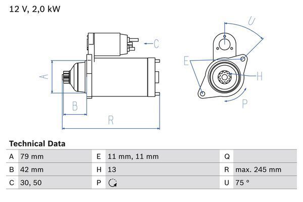 Bosch Anlasser Starter 0 986 026 160-image