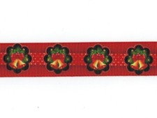 Christmas Bells 7/8" Grosgrain Ribbon