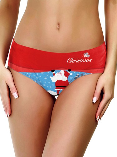 Mujer Navidad Papá Noel Calzoncillos Divertidos Ropa Interior Juegos con disfraces Disfraz Lencería - Imagen 23 de 37