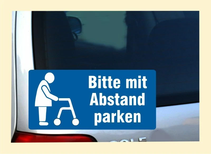 DITGENS Rollator Autoaufkleber KFZ Fahrer Behinderung Gehhilfe Symbol Nr.7846