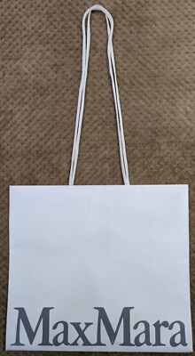 Max Mara Geschenktasche Einkaufstasche Tragetasche weiß groß B36xH31,5xT15cm 
