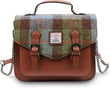 The Mini Calton Satchel - Ladies Satchel With HARRIS TWEED