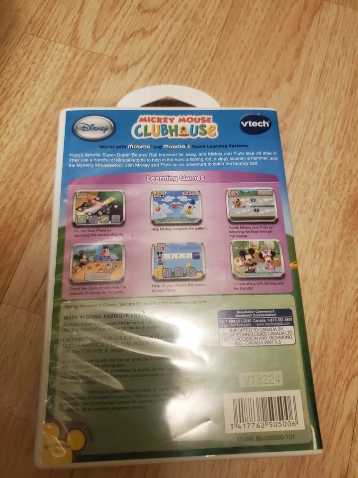 VTECH MOBIGO DISNEY MICKEY MOUSE CLUBHOUSE TOUCH LEARNING SYSTEM 5 GAMES AGE 4-6 - Image 3 of 3