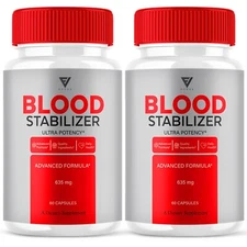 (2 Pack) Blood Stabilizer Support Pills, BloodStabilizer Max (120 Capsules)