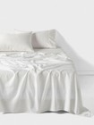 Linen House Surf Wash Sheet Set (White) - Queen