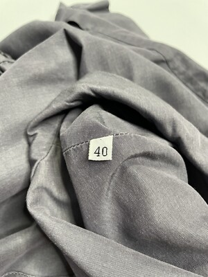 Prada Vintage Archive Spring 1993 Washed Blue Grey Silk Safari