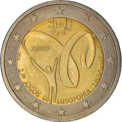[#372052] Portugal, 2 Euro, Lusophonie, 2009, Lisbonne, SUP+, Bi-Metallic, KM:78 - Photo 1/2