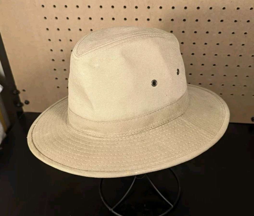 Stetson Cotton Safari Fedora Hat with Breathable Eyelets Size M TC18404122-image