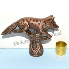 Walking Stick Cane Antique Wolf HEAD Vintage AMAZING STYLE HANDLE handmade gift