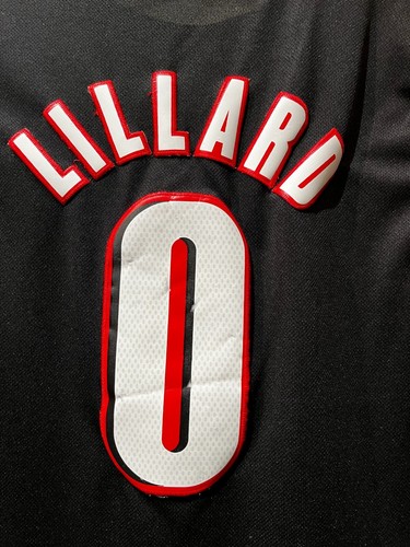 Adidas Portland Trailblazers Damian Lillard nba Jersey Swingman XL Length +2 - Picture 9 of 12