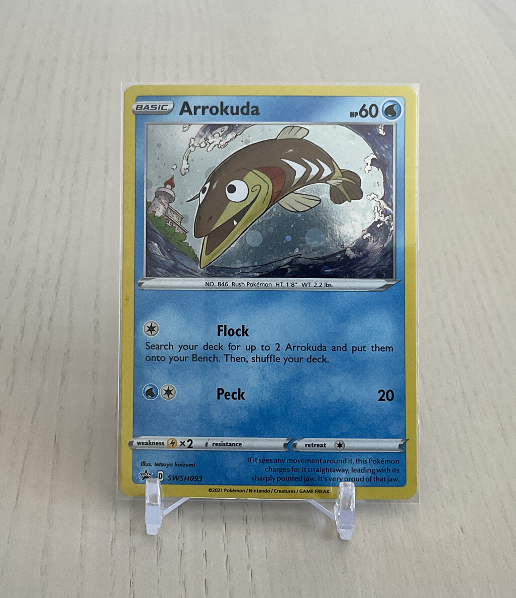 Arrokuda SWSH093 Black Star Promo Holo Rare Pokemon NM