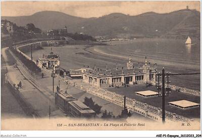 AKEP1-0103-SPAIN - SAN SEBASTIAN - the beach the royal palace