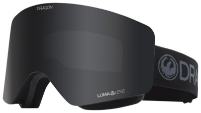 NWT DRAGON R1 OTG SNOW GOGGLES WITH BONUS LENS $190 BLACKOUT/LUMALENS DARK SMOKE