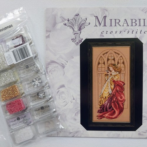 Mirabilia Blanco Navidad Cuentas Punto de Cruz Gráfico y Paquete de Adornos MD90 - Imagen 4 de 22